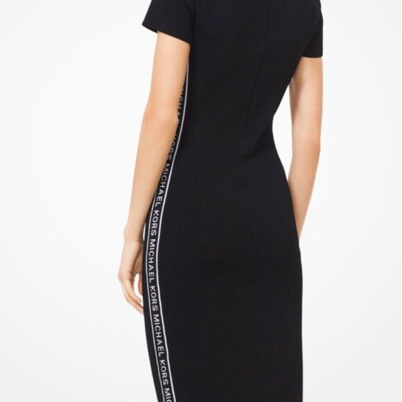 Michael Kors  mock turtle neck Black Knit Dress  size XL NWT - Picture 1 of 8